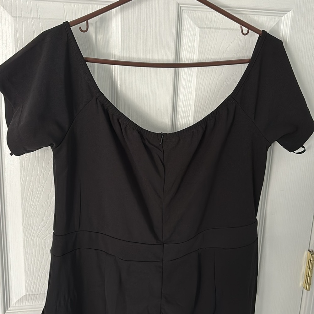 Black off shoulder jumpsuit - Picture 6 of 7